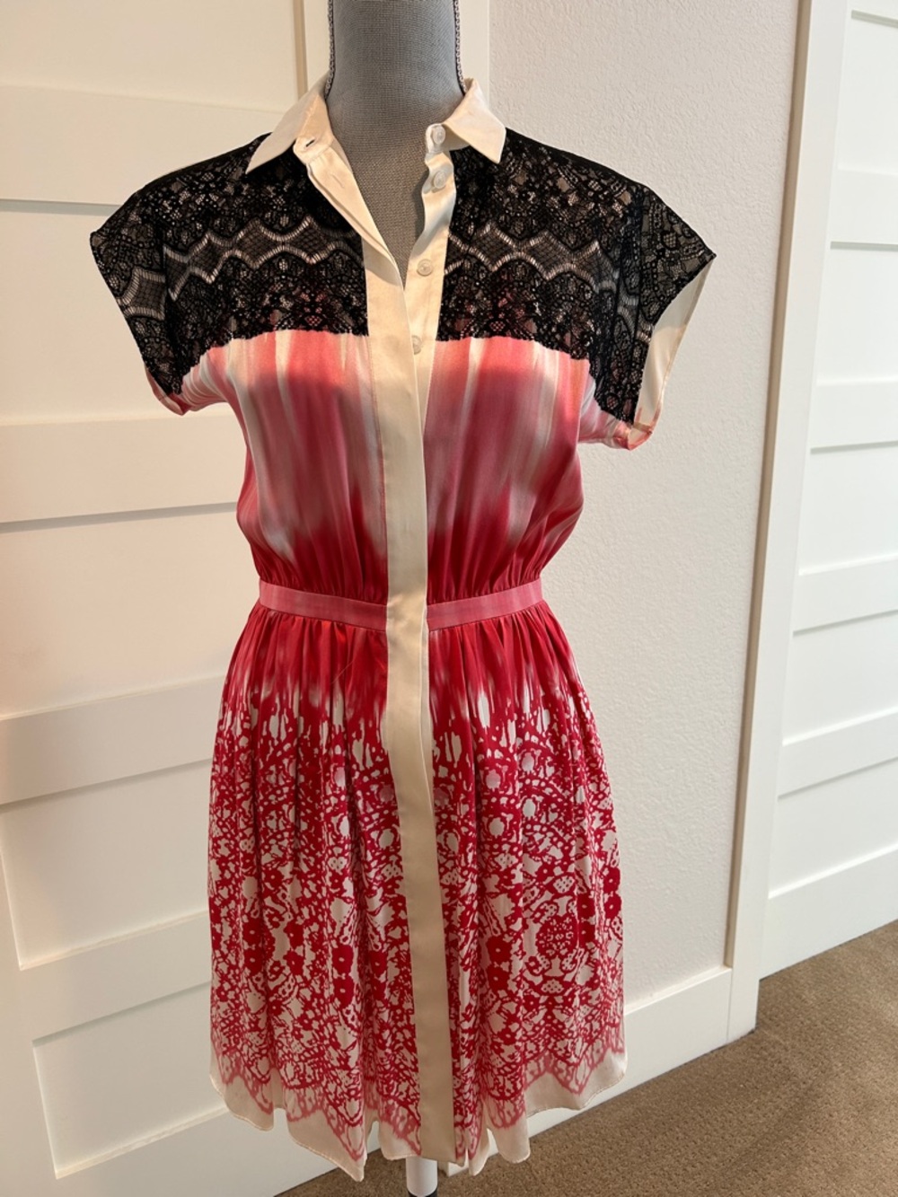 ICB New York Cream Midi Dress
